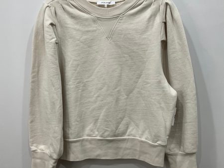 Sweatshirt Crewneck By Frame In Tan, Size: L Cheap