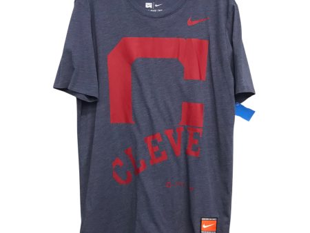 Athletic Top Ss By Nike Apparel In Blue, Size:L For Sale