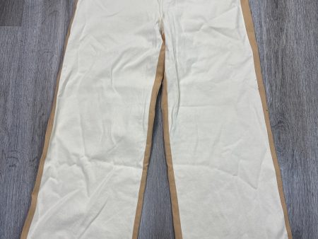 Pants Wide Leg By Le Lis In Cream & Tan, Size: L Online now