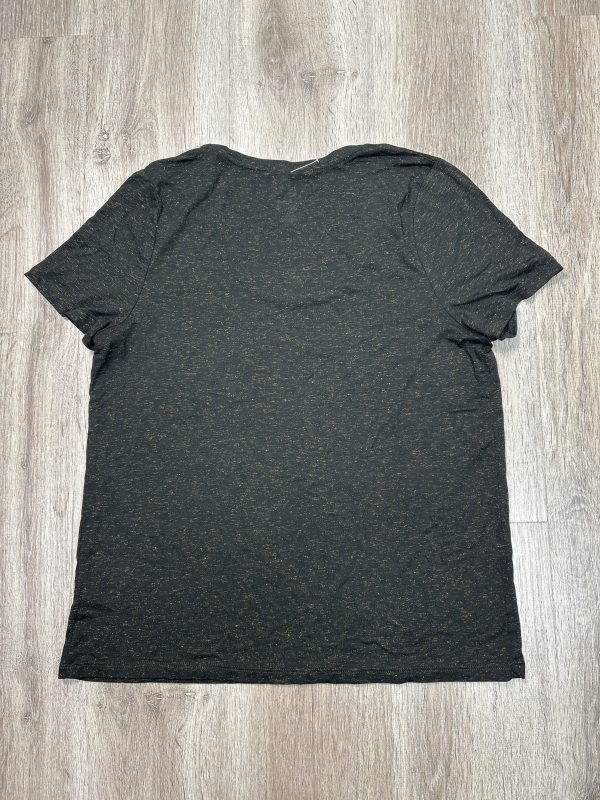 Top Short Sleeve By A New Day In Black & Gold, Size: M Supply