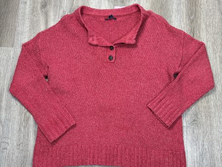 Sweater By American Eagle In Red, Size: L Hot on Sale