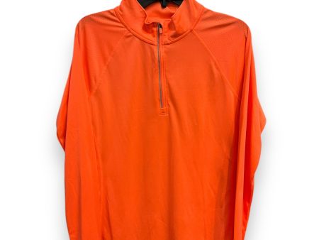 Athletic Top Long Sleeve Collar By Danskin Now In Coral, Size: L Supply