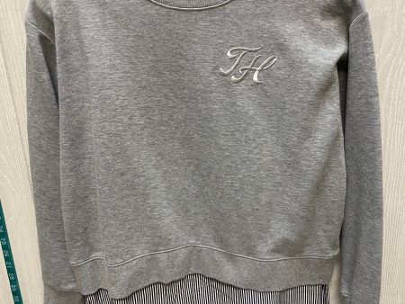 Top Long Sleeve By Tommy Hilfiger In Grey, Size: S Online Hot Sale