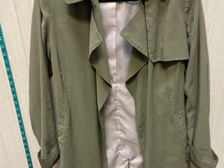 Coat Trench Coat By Banana Republic In Green, Size: S For Sale