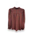 Blouse Long Sleeve By Ann Taylor In Plaid Pattern, Size: Xs For Sale