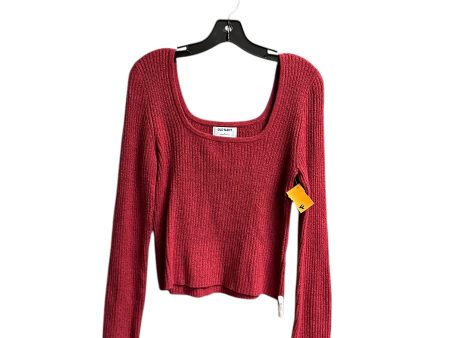 Top Long Sleeve By Old Navy In Red, Size: M Discount