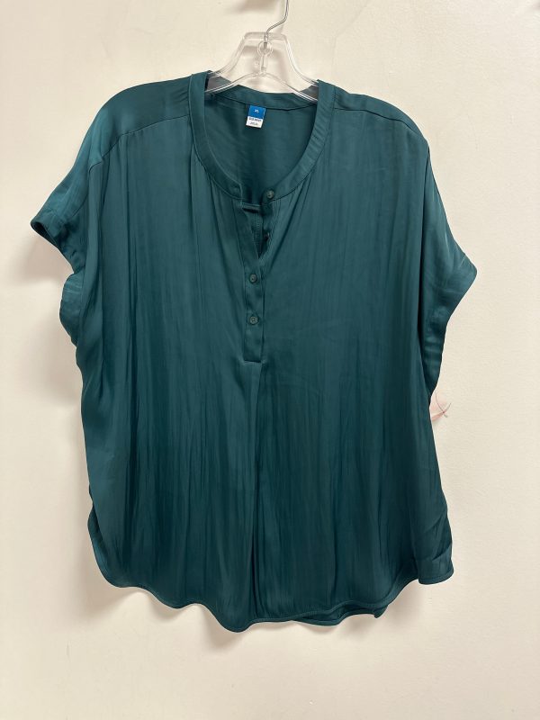 Top Short Sleeve By Old Navy In Green, Size: Xl Sale