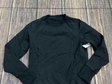 Athletic Sweatshirt Hoodie By Lululemon In Black, Size: 4 For Discount