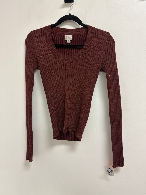 Sweater By A New Day In Red, Size: S For Cheap