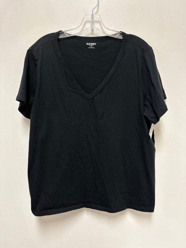 Top Short Sleeve By Old Navy In Black, Size: Xl Discount