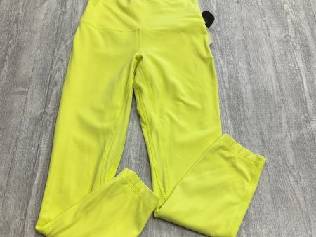 Athletic Capris By Lululemon In Green, Size: 6 Online Sale