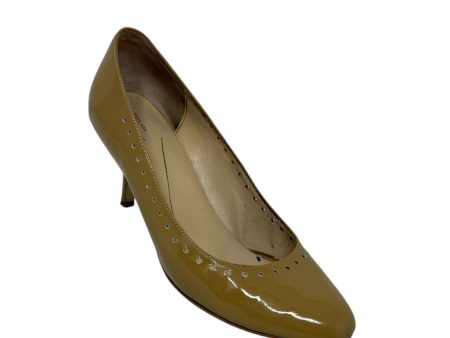 Vintage Patent Leather Pumps Designer By Kate Spade In Tan, Size: 10 Discount