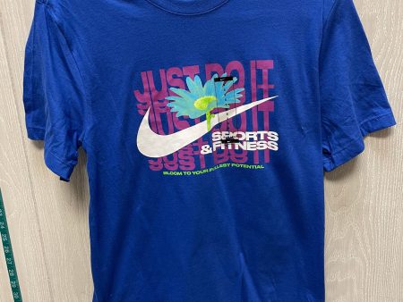 Top Short Sleeve Basic By Nike In Blue, Size: S Hot on Sale