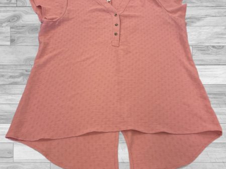 Top Short Sleeve By Clothes Mentor In Pink, Size: L Sale