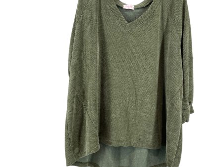 Top Long Sleeve By Pink Lily In Green, Size: 2x Fashion