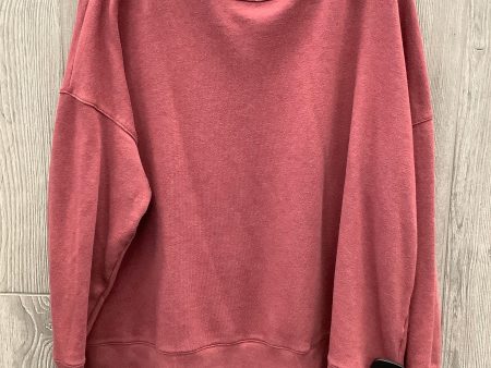 Top Long Sleeve By Time And Tru In Red, Size: 3x Online Hot Sale