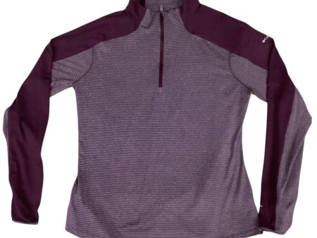 Athletic Top Long Sleeve Collar By Columbia In Purple, Size: 2x For Sale