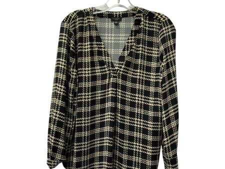 Top Ls By Ann Taylor In Black & Tan, Size:S Online Sale