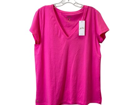 Top Ss Designer By Lilly Pulitzer In Pink, Size:L Hot on Sale