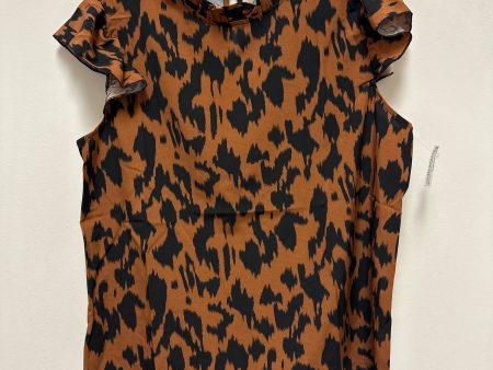 Top Short Sleeve By Clothes Mentor In Animal Print, Size: L Online Sale