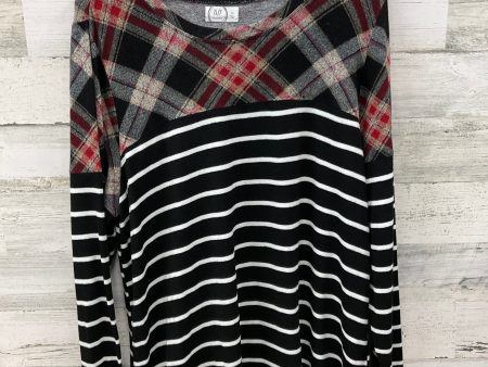 Top Long Sleeve By Maurices In Black & Red, Size: 1x Sale