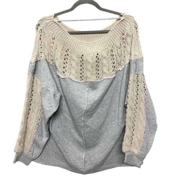 Top Ls By Clothes Mentor In Grey & Tan, Size:M Discount