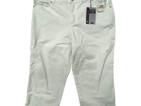 Capris By Gloria Vanderbilt In White, Size: 16 Supply