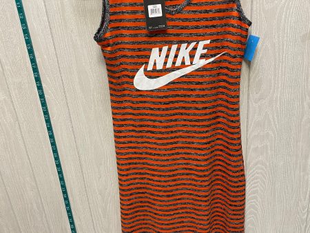 Athletic Dress By Nike Apparel In Striped Pattern, Size: M For Discount