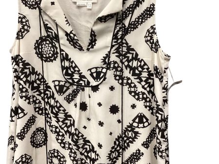 Top Sleeveless By Anthropologie In Black & White, Size: 0 Cheap