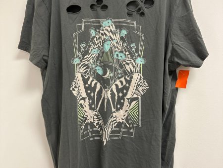 Top Short Sleeve By Torrid In Grey, Size: Xl Online now