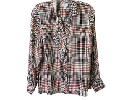 TOP LS by J. JILL In PLAID PATTERN, Size: XS Online Hot Sale