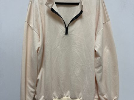 Sweatshirt Collar By Clothes Mentor In Cream, Size: 2x Online now