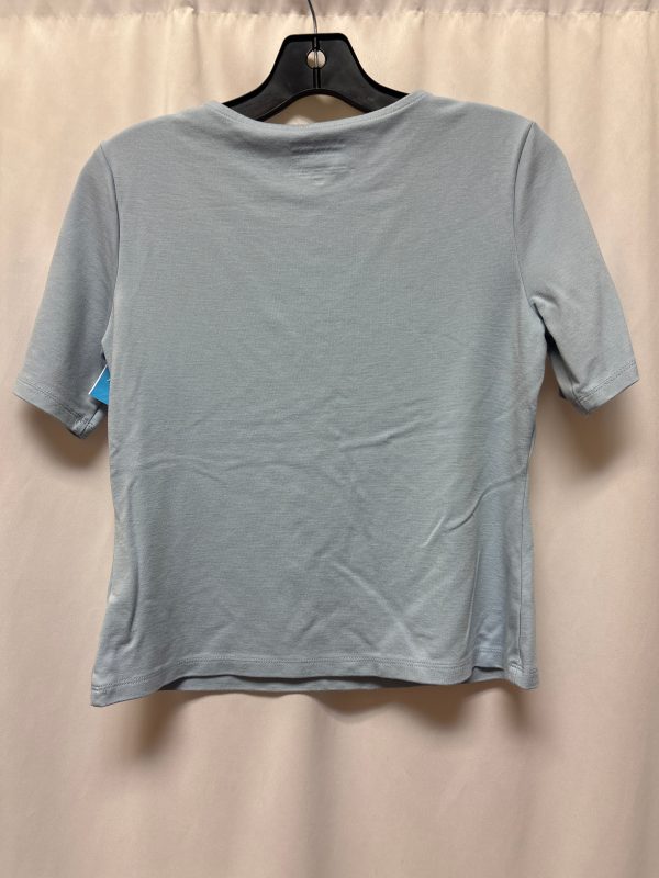 Top Short Sleeve By Adrienne Vittadini In Blue, Size: S For Sale