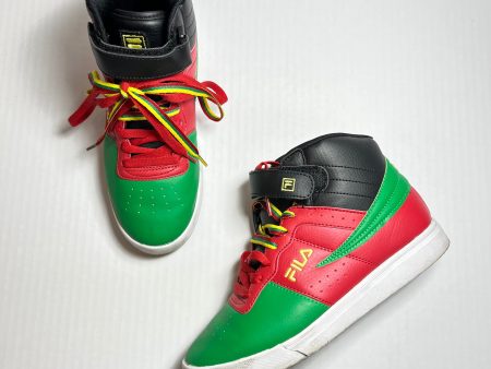 Shoes Sneakers By Fila In Green & Red, Size: 5.5 Sale