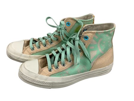 Shoes Sneakers By Converse In Blue & Tan, Size: 8.5 Online Sale