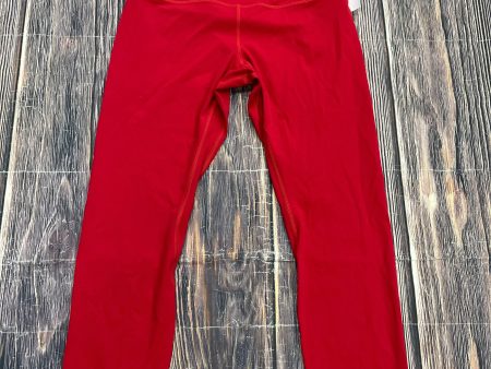 Athletic Capris By Lululemon In Red, Size: 10 Sale