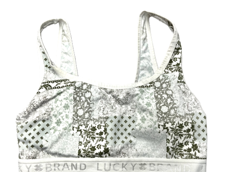 Athletic Bra By Lucky Brand In Green & White, Size: M Online