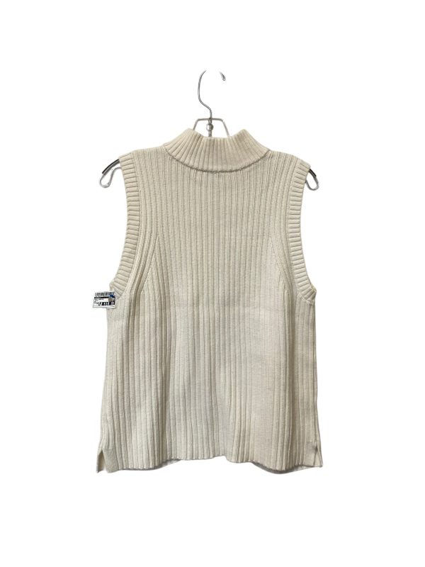 Vest Sweater By Talbots In Cream, Size: Mp Cheap