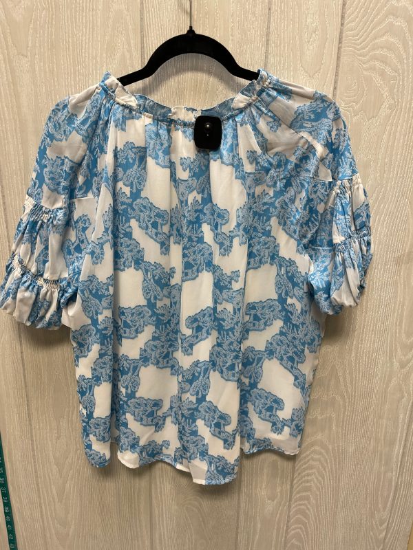 Top Short Sleeve By Current Air In Floral Print, Size: S Cheap