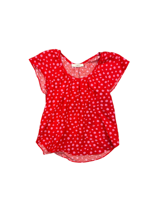 Top Short Sleeve By Loeffler Randall In Polkadot Pattern, Size: L Online Hot Sale