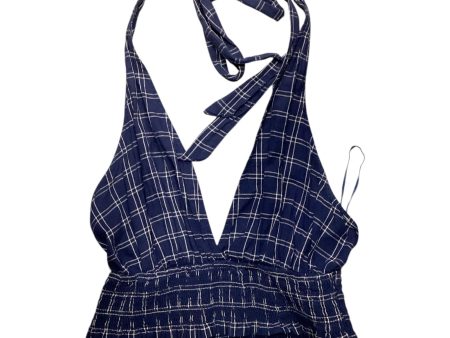 Top Sleeveless By Free People In Plaid Pattern, Size: M For Cheap