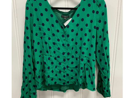 Top Long Sleeve By J. Crew In Polkadot Pattern, Size: Xl For Discount