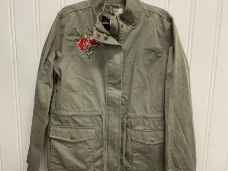 Jacket Denim By Loft In Green, Size: L For Cheap