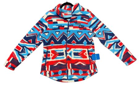 Athletic Fleece By Columbia In Blue & Red & White, Size: L Fashion