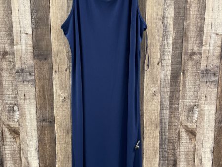 Dress Casual Midi By Michael Kors In Blue, Size: Xl For Sale