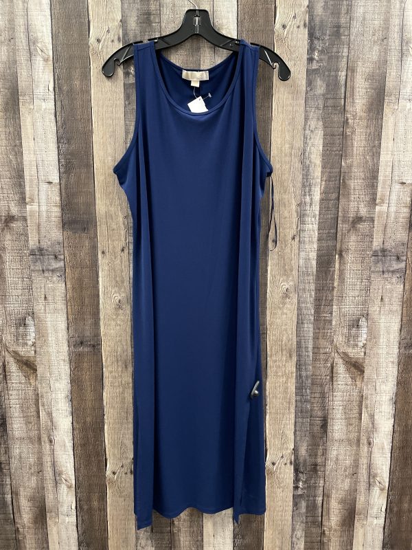 Dress Casual Midi By Michael Kors In Blue, Size: Xl For Sale