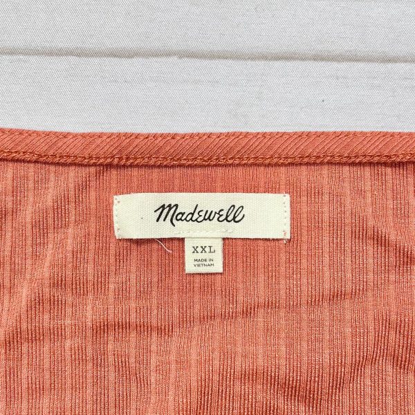 Top Short Sleeve By Madewell In Orange, Size: Xxl Online