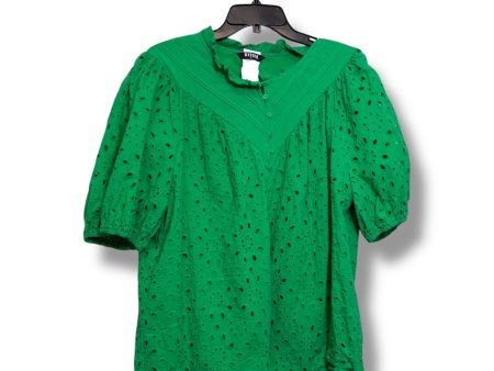 Top Short Sleeve By Clothes Mentor In Green, Size: Xxl Online now