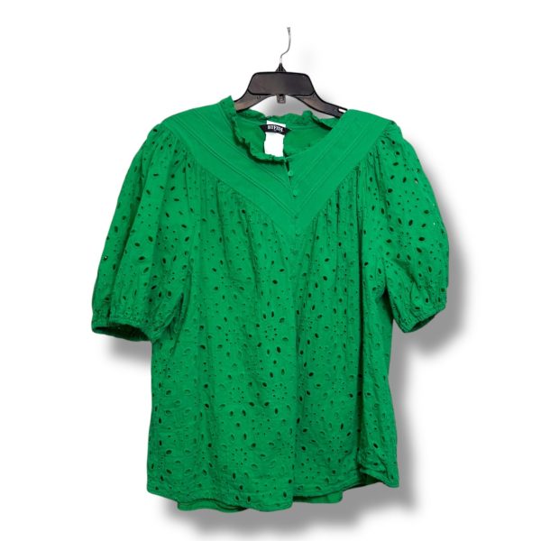 Top Short Sleeve By Clothes Mentor In Green, Size: Xxl Online now