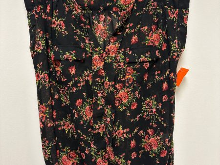 Top Short Sleeve By Clothes Mentor In Floral Print, Size: L For Discount